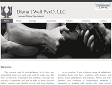 Tablet Screenshot of drdianajwall.com